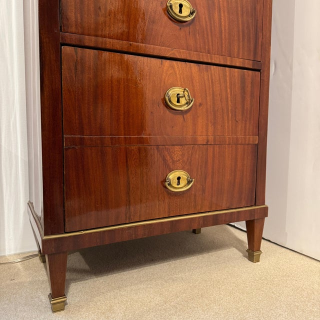 Early 19th Century Early 19th Century Pair of Neoclassical Semainieres For Sale - Image 5 of 18