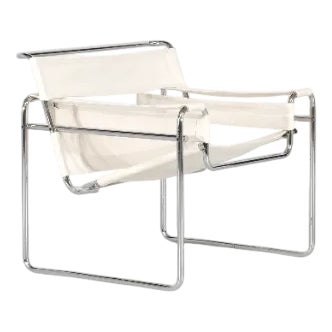B3 Wassily Armchair in Fabric by Marcel Breuer for Bononia, Italy, 1925 For Sale