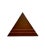 Mid-Century Modern Vintage Leather Pyramid Statue With Gold Detailing for Office Decor For Sale - Image 3 of 5