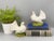 Delightful pair of doves made in Italy. Mid 20th century figurines with maker's mark and number on the undersides. Perfect...