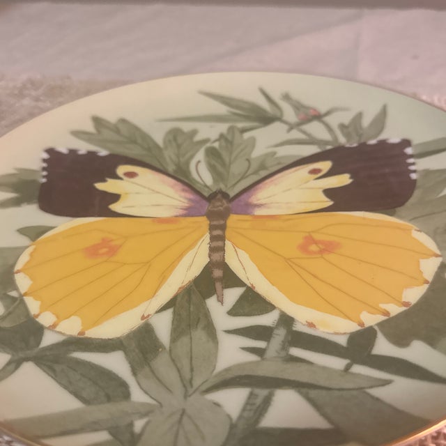 A little flutter of charm for your wall or table. This delightful “Butterfly” plate by Stanley Galli features a...