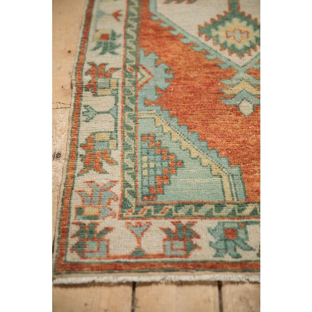 Old New House Vintage Distressed Oushak Rug Runner - 2'6" x 5'3" For Sale - Image 4 of 10