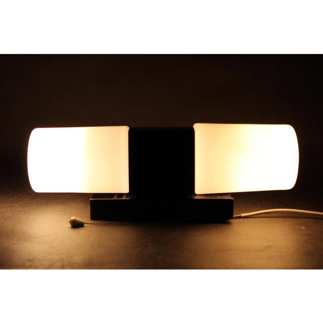 Mid-Century Modern Wall Light in Bakelite and Glass, 1960s For Sale - Image 11 of 12