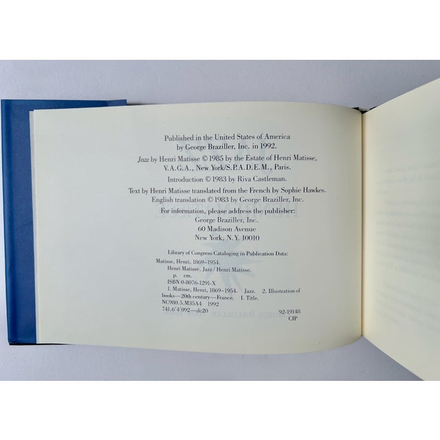 1992 Henri Matisse "Jazz" Hardcover Art Book For Sale - Image 17 of 18