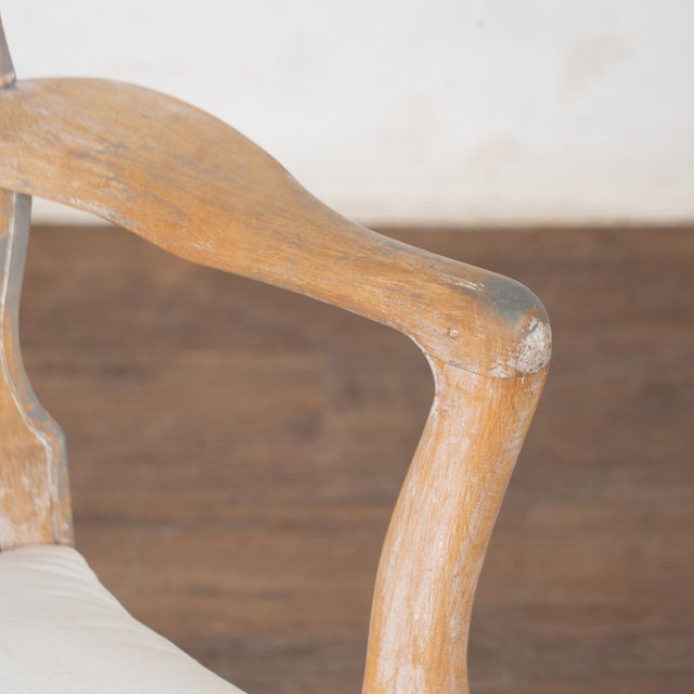 White Pair, 19th Century Swedish Gustavian Armchairs For Sale - Image 8 of 12