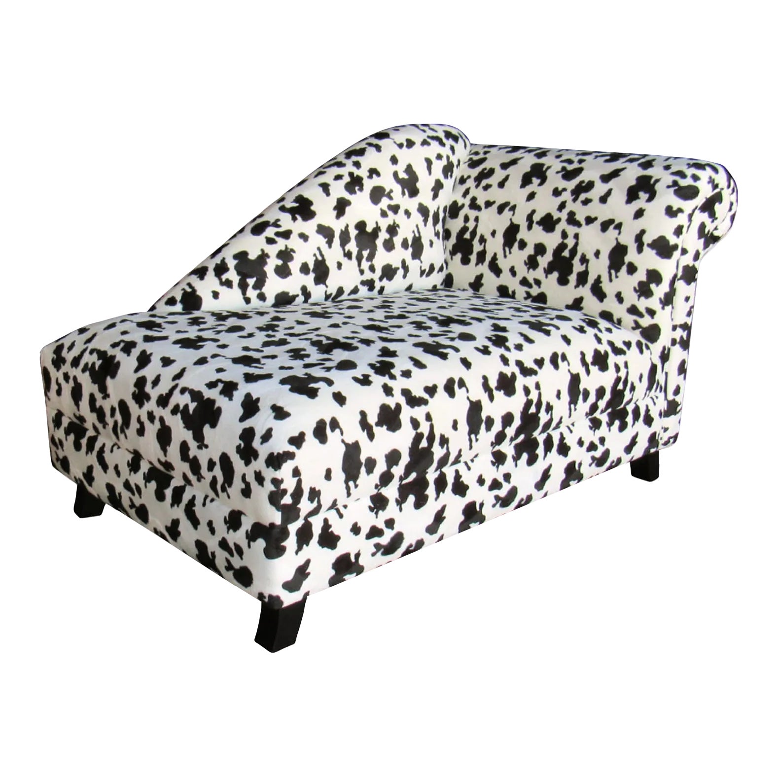 Wicked Elements Faux Cowhide Chaise Lounge Chairish