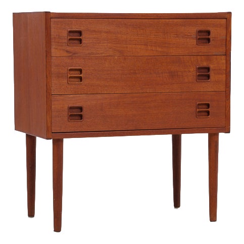 Vintage Danish Teak Chest of Drawers For Sale