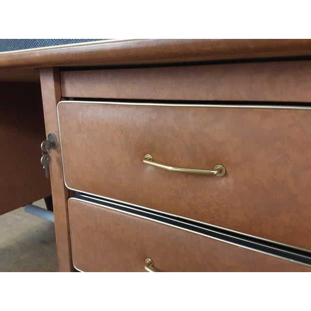 Mid-Century Italian Parchment Desk, 1970 For Sale - Image 12 of 18