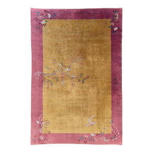 Early 20th Century Handmade Chinese Art Deco Room Size Carpet