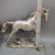 Silver Vintage Silver-Tone Metal Horse Sculpture on Rocky Base For Sale - Image 8 of 9