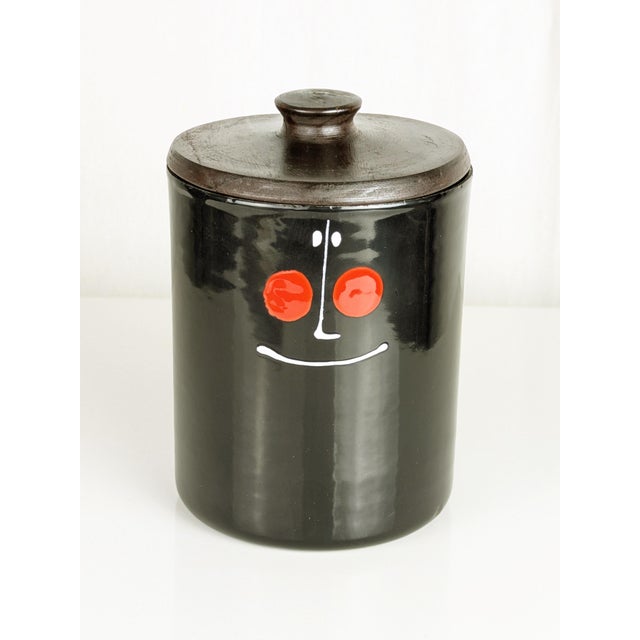 White Red and Black Enameled Metal and Wood Box from Siva, 1960s For Sale - Image 4 of 10