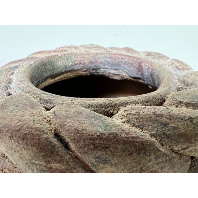 Vintage Organic Rustic Terracotta - Clay Vessel / Vase For Sale - Image 9 of 11