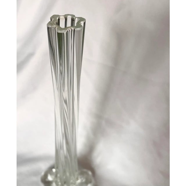 Vintage Hand Blown “Blob” Base Vase For Sale - Image 4 of 7