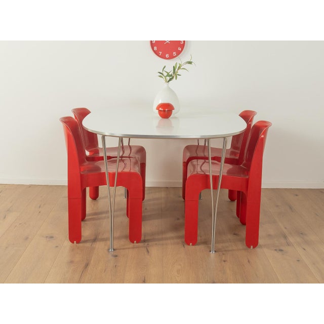 Fritz Hansen B612 Superellipse Dining Table by Piet Hein & Bruno Mathsson for Fritz Hansen, 1960s For Sale - Image 4 of 11