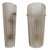 Murano Glass Wall Sconces in Satin Smoke Glass and Brass, Italy, 2000, Set of 2 For Sale