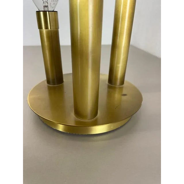 Space Age Italian Brass Atomic Ceiling Light by Gio Ponti, Italy, 1970s For Sale - Image 11 of 18