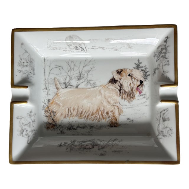 Vintage Decorative Dog Ashtray from Hermès Paris, France For Sale