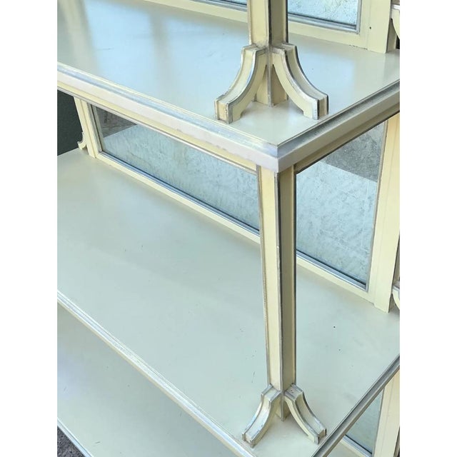 Vintage Charlotte Moss Regency Mirror Back Etagere For Sale - Image 9 of 12
