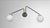This elegant CTO Lighting Array Twin Opal wall lamp features a striking bronze finish paired with spherical white opal...
