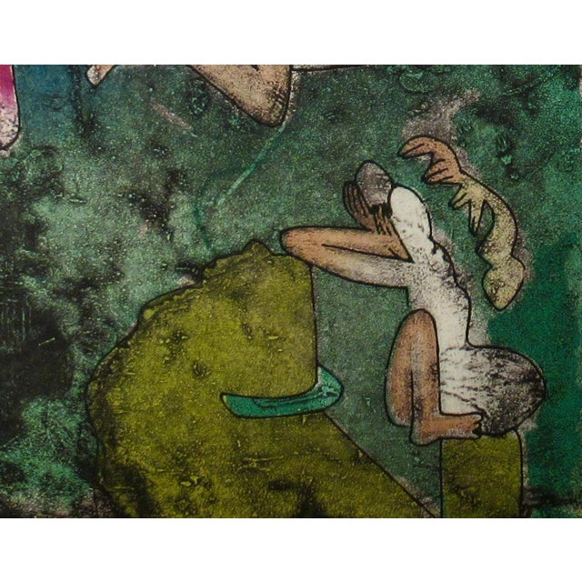 1970s Roberto Matta "Centre Noeuds" Planche #1 1974 Original Print For Sale - Image 5 of 7