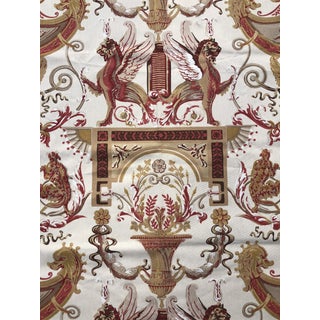 Schumacher Florentine Griffin Fabric - 1.9 Yards For Sale