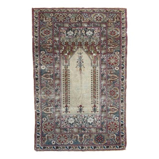 Antique Turkish Panderma Prayer Rug, 1800s For Sale
