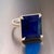 Natural Solitaire Sapphire Ring 6.5 14k W Gold 7 TCW Certified For Sale - Image 18 of 18