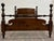 Wood Vintage Full Size Solid Pine Cannonball Poster Bed For Sale - Image 7 of 9