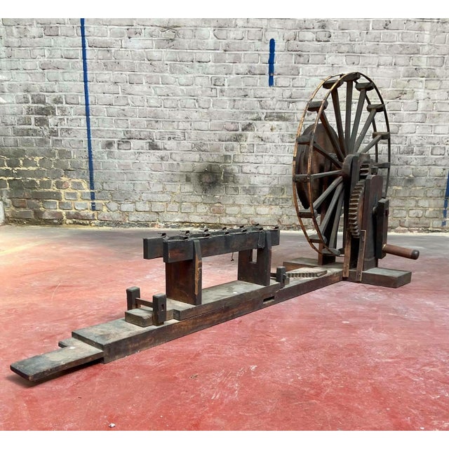 Wood Antique Japanese Spinning Wheel, 1890s For Sale - Image 7 of 11