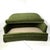 1960s Green Schumacher Velvet Curved Loveseat For Sale - Image 13 of 15
