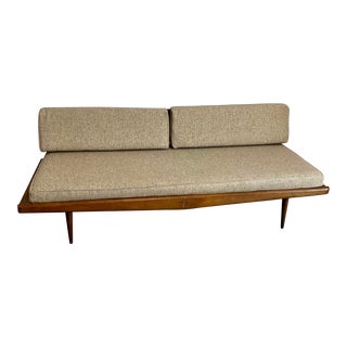Vintage 1950s Mid Century Modern Daybed/ Sofabed- New Upholstery -Yugoslavia For Sale