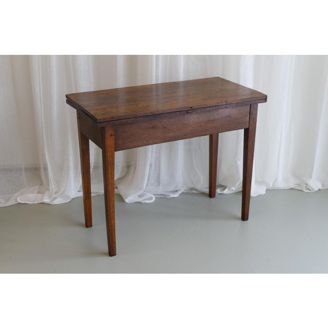 Danish Console Table in Oak, 1800s For Sale - Image 5 of 18