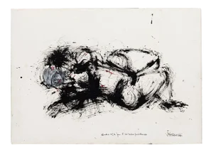 Study N°3, Original Ink Drawing, Late 20th Century