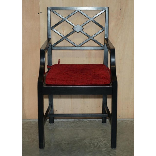 Vintage Chinese Ebonised Side Chairs, Set of 2 For Sale - Image 15 of 18