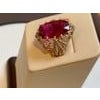 10 Carat Oval Cut Natural Pink Tourmaline 14 Karat Yellow Gold Ring For Sale - Image 16 of 18