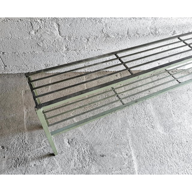 Metal Vintage Industrial Shelf in Metal, 1950s For Sale - Image 7 of 15