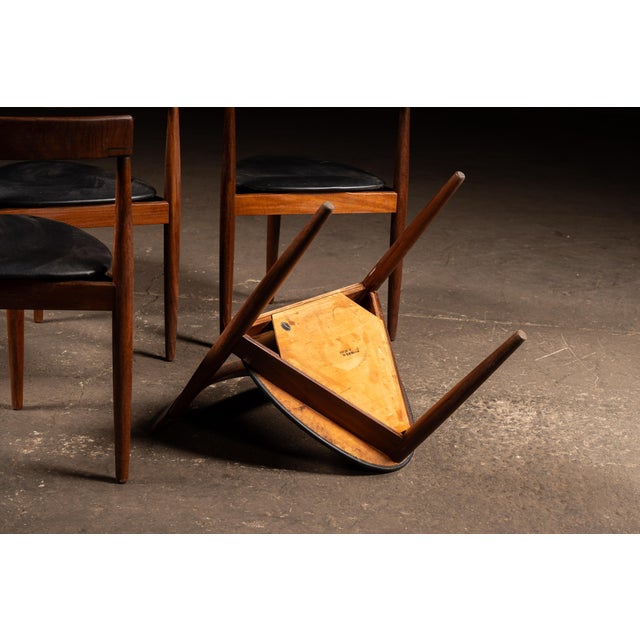 Brown Vintage Hans Olsen "Roundette" Dining Suite With 7 Chairs by Frem Røjle For Sale - Image 8 of 18