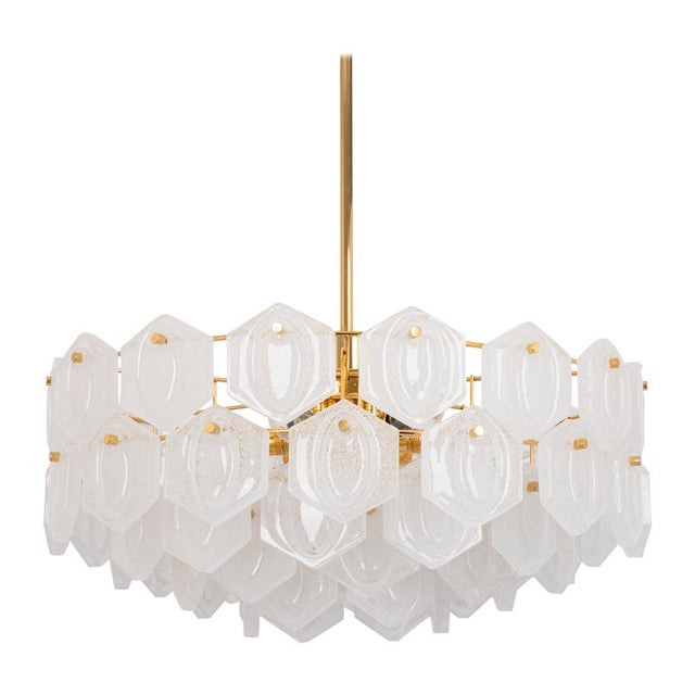 Gilt Brass and Crystal Glass Chandelier from Kinkeldey, Germany, 1970s For Sale - Image 18 of 18