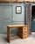 Wood Oak Half-Ministerial Desk, 1950s For Sale - Image 7 of 13