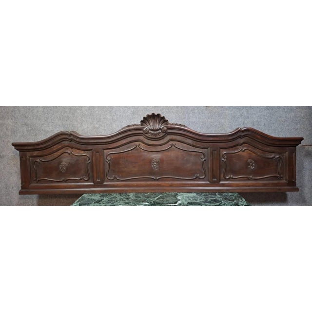 French Louis XV Style Carved Wooden Bed Pediment, 19th Century For Sale - Image 9 of 9