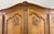 Vintage French Louis XVI Style Oak 4-Door Armoire For Sale - Image 4 of 11