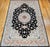 Fine Tabriz Rug, Hand-Knotted Wool & Silk, Floral Pattern, Black & Ivory, 7x10 For Sale - Image 11 of 18