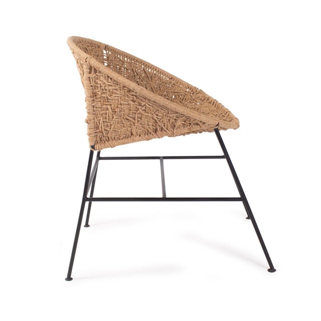 2020s Escobedo Scoop Jute Chair For Sale - Image 5 of 10