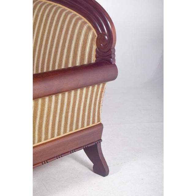 French Upholstered 3-Seater Canape For Sale - Image 10 of 12