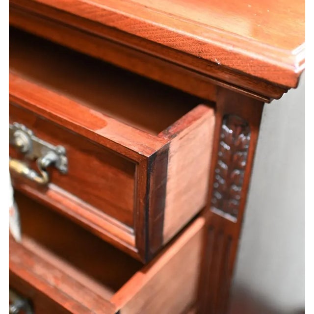 Victorian Mahogany Library Cabinet from Hobbs and Co For Sale - Image 5 of 15