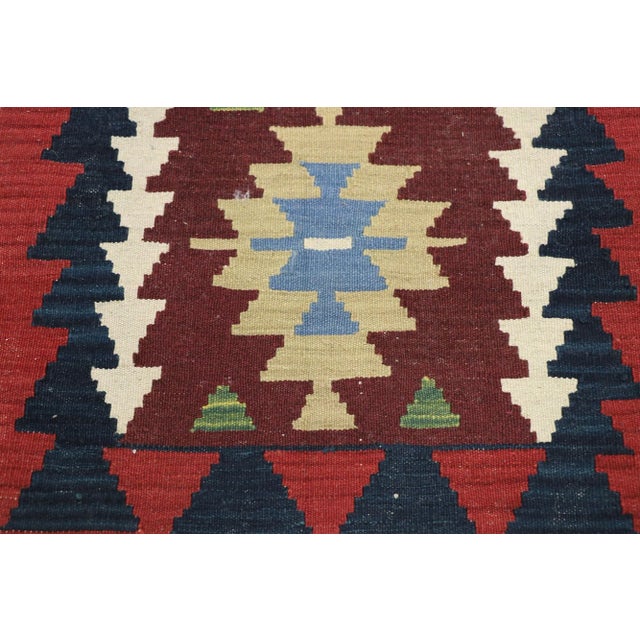 Tribal Vintage Persian Shiraz Kilim Rug - 02'00 X 02'11 For Sale - Image 3 of 8