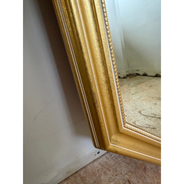 Hollywood Regency Gold Octagon Beveled Wall Mirror by Carolina Mirror Company For Sale - Image 3 of 5