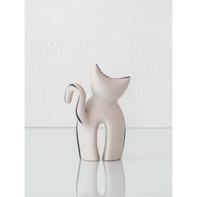 2000 - 2009 Spanish Picasso-Style Cubist Cat Figurine in Ceramic by Otero Regal, 1970s For Sale - Image 5 of 9
