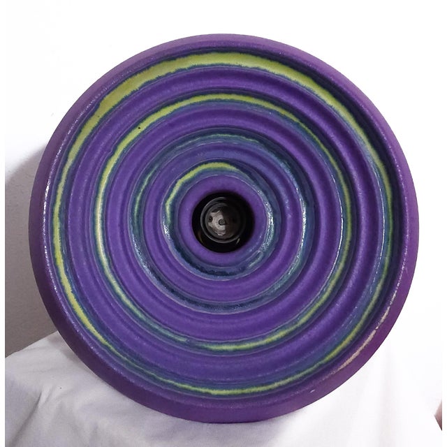 Mid-Century Modern Mid-Century Modern West German Pottery Lamp, 1970s For Sale - Image 3 of 5