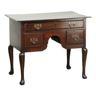 18th Century English Oak Lowboy For Sale